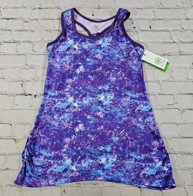 Gaiam Reflection 紫色赛车瑜伽背心女式小号 — 第 1/4 张图片