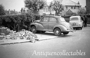 Vintage Car Crash Village Scene BW 35mm Negative CP96 - Picture 1 of 1