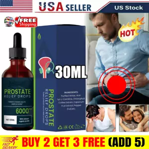 Prostate Treatment Drops, Prostate Pain Relief Drops, Prostate Health Support US - Picture 1 of 11