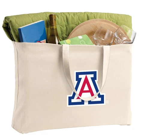 University of Arizona Canvas Tote UA Reusable ShopperMOTHER'S DAY GIFT Cover