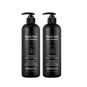 AVCA Shampoo colore capelli neri 500 ml x 2 ea / attivazione cuoio capelluto anti caduta capelli - Foto 1 di 5