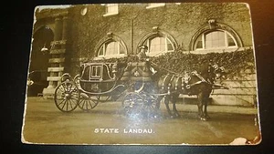Antique " STATE LANDAU " RPPC Post Card Appr.1905-14 - Picture 1 of 3