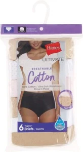 Hanes Ultimate Women's Breathable Brief Underwear, 6-Pack - Picture 1 of 15