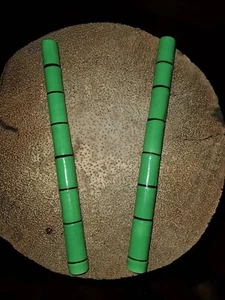 Ceramic 8 inches bamboo Drinking Straws - set of two ideal for tiki mugs glasses - Picture 1 of 7