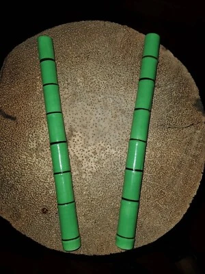 Pajitas de cerámica de bambú de 8 pulgadas - Juego de dos ideales para tazas tiki vasos Foto 1 de 4