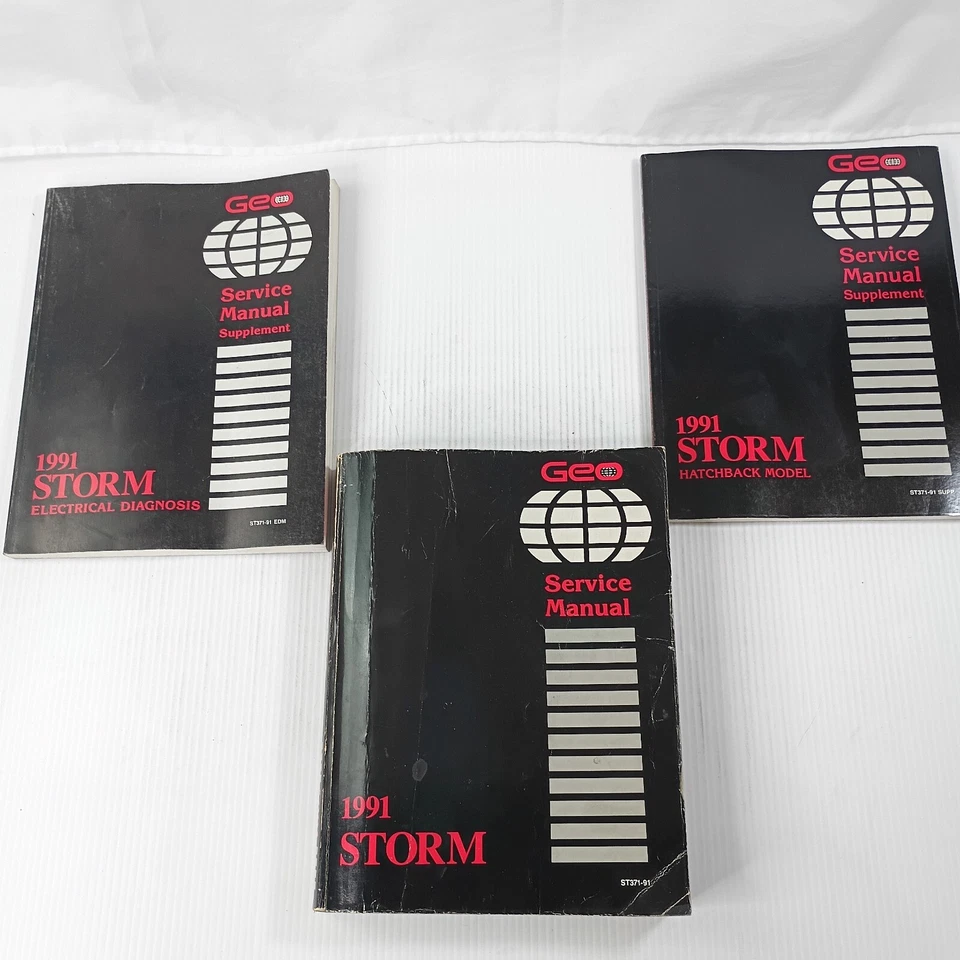 Chevy Geo Storm 1991 manual de taller de servicio + diagnóstico eléctrico y hatchback GMC Foto 1 de 4