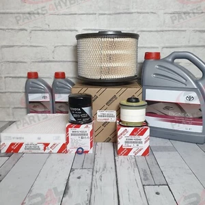 Kit de servicio genuino Toyota Hilux Kun25 2011 a 2015 con filtros de combustible cabina de aire - Imagen 1 de 1