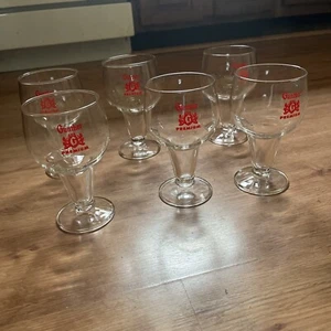 Gunther Premium Beer Glasses  Goblets Baltimore MD Vtg - Picture 1 of 2