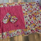 Purple Kalamkari And Bandhini Fusion Crepe Silk Sari Blouse Fall Stitched 34-40