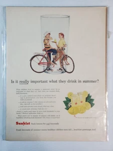 Sunkist Lemonade Vintage Print Ad Paper Ephemera - Picture 1 of 1