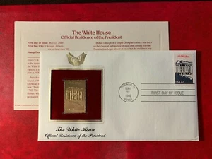 USA US 1986 FDC PCS GOLD REPLICA THE WHITE HOUSE - Picture 1 of 1