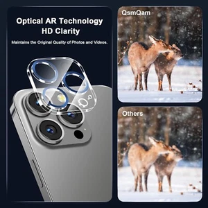 4 Pack Camera Lens Protector for iPhone 15 Pro Max 6.7" / iPhone 15 Pro 6.1", Te - Picture 1 of 7