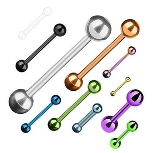 Universal Piercing Stab Barbell Hantel Brust Intim Ohr Tragus Helix Zunge - Imagen 1 de 11