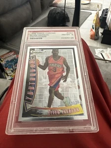 1996 Topps Allen Iverson RC #171 PSA 8 NM-MT HOF Philadelphia 76ers Nuggets - Picture 1 of 2