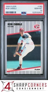 1989 FLEER #160 ROB DIBBLE RC REDS PSA 10 - Picture 1 of 3