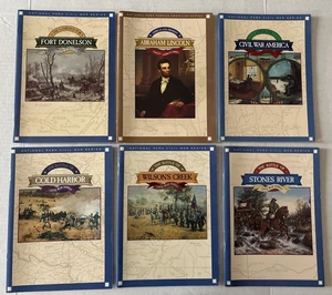 NATIONAL PARK CIVIL WAR SERIES-LOT of 6 PAPERBACK BOOKS - Foto 1 di 14