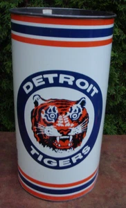 Bote de basura de acero vintage 1968 MLB Detroit Tigers 19-1/4" de P&K Products Co. - Imagen 1 de 9