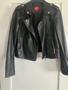 Guess Motorcycle Jacket Womens Large - Picture 1 of 5