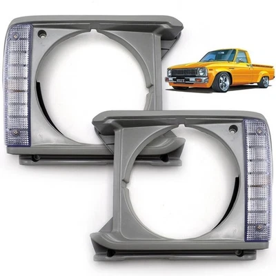 Par de faros de esquina envolvente señal de giro para Toyota Hilux RN30 1976-1980 Foto 1 de 4