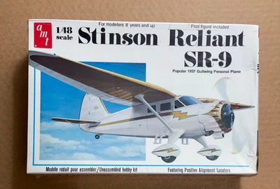 1/48 Scale Stinson Reliant SR-9 - AMT  Kit #T639 - SEALED - Image 1 of 4