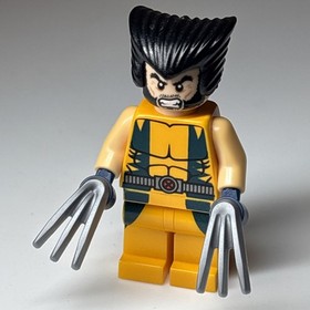 LEGO Wolverine Minifigure sh0017 Super Heroes X-Men 6866 Marvel CMF Lot Rare HTF