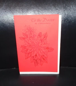 NOS VINTAGE HALLMARK TO THE DOCTOR CHRISTMAS GREETING CARD - Picture 1 of 1
