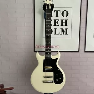 Melody Maker Olympic Cream Electric Guitar Joan Jett Solid Body Black Pickguard - Picture 1 of 8
