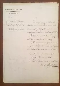 Letter signed by Enrico Asinari di San Marzano - Picture 1 of 1