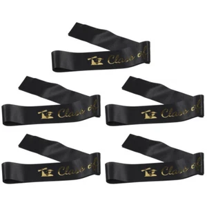 5 Pcs Gold Stamping Etiquette Belt Child Men and Women Graduation Sash - Picture 1 of 12
