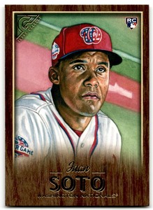 2018 Topps Gallery Wood Juan Soto Rookie Washington Nationals #126