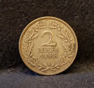 1926-A Weimar Alemania plata 2 Reichsmark, Berlín, KM-45 (GE26A) - Imagen 1 de 6