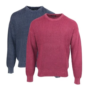 Mens Zara Cotton Jumper Drop Shoulder Loose Fit Knitted Sweater Pullover 60-22 - Picture 1 of 13