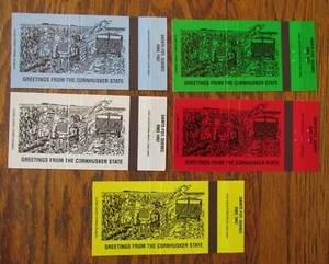 FARMING - TRACTOR: GREETINGS FROM THE CORNHUSKER STATE (NEBRASKA) (SET OF 5) -F8 - Imagen 1 de 2