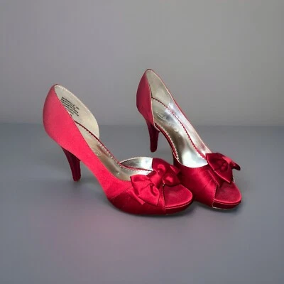 Mujer Michaelangelo Rojo Tacones 9 M Estilo De Colección Foto 1 de 4