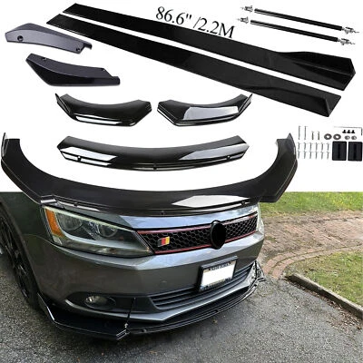For Volkswagen Atlas Sport Front Bumper Lip Spoiler+Side Skirts+Rear Lip - Image 1 of 4