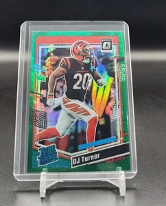 2023 Panini Donruss Optic DJ TURNER Green Hyper Prizm Rated Rookie BENGALS #220 - Picture 1 of 2