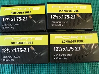 🔥 BICYCLE Boxed SCHRADER Valve Tube (12x1.75-2.1) SALE is FOR LOT 4 NEW TUBES🔥 - Image 1 of 4