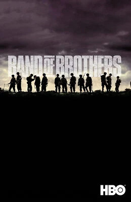 AA0475 Band of Brothers Show 2001 Silhouette Movie Poster 11x17 - Image 1 of 4
