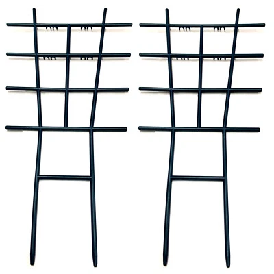 2er Set Rankgitter Kunststoff 42cm | Rankhilfe Grün | Kletterhilfe Rankstütze - Bild 1 von 2