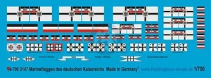 Marcas marinas Peddinghaus 1/700 Kaiserreich Imperio Alemán Armada 1871-1918 3147 - Imagen 1 de 1