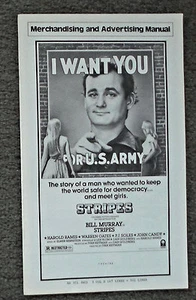 STRIPES original 1981 movie pressbook BILL MURRAY/JOHN CANDY/HAROLD RAMIS - Picture 1 of 4