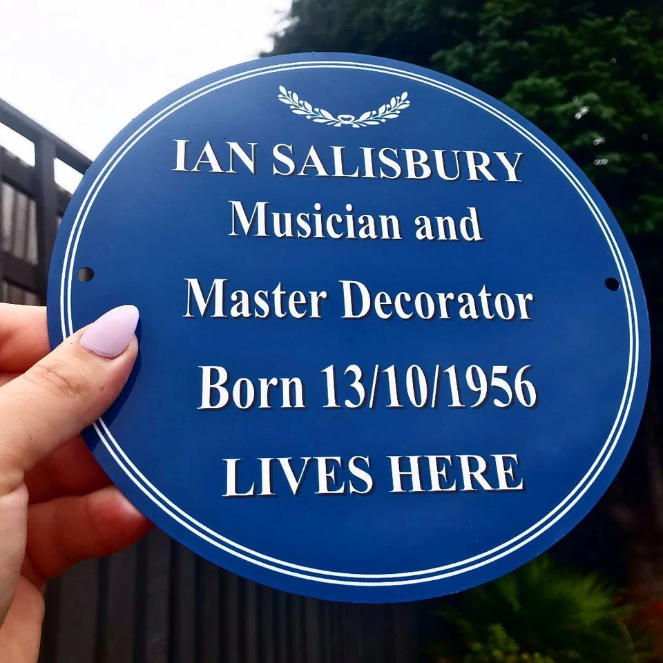 MARTINFLIPFLOP Personalised Heritage Blue Plaque with ANY text you want! FABULOUS GIFT!