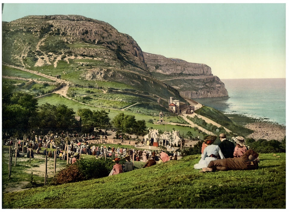 Llandudno. Happy Valley. vintage photochromie, photochromie, vintage photochro - Photo 1/1