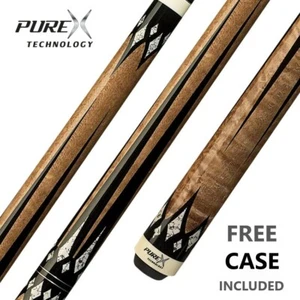 PureX HXT65 Pool Cue & Case 11.75-12.75mm Low Deflection Shaft Kamui tip 18-21oz - Picture 1 of 12