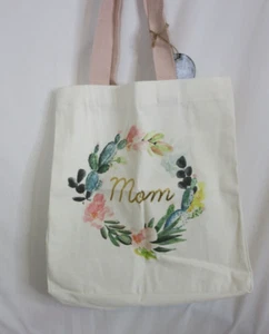 Cynthia Rowley Mom Canvas Large Tote Bag Floral Pink NWT - Picture 1 of 9