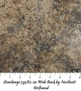 Stonehenge Brown Wide Back 108" Tonal Cotton Quilt fabric BTY Northcott 39382-32 - Picture 1 of 12