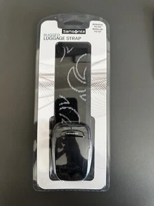 Samsonite Rugged Luggage Strap Adjustable To 72" Black ABS Buckle SHIPS FAST! - Picture 1 of 2