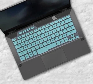 Protector de teclado de silicona color para computadora portátil para juegos Asus ROG Zephyrus G14 GA401 - Imagen 1 de 10