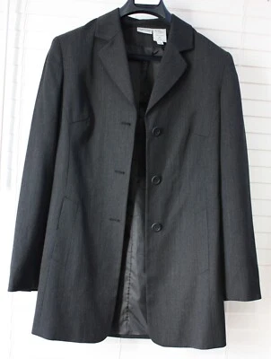 Chaqueta Blazer Para Mujer Newport News Estilo Fácil De Colección Larga Talla 8 Mezcla de Lana Foto 1 de 4