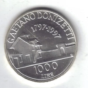 italy italia 1997 1000 lire Doninzetti AG fdc da serie zecca E.425 - Picture 1 of 1